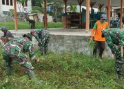 Koramil 1423-05/Marioriawa Bersihkan Pasar Adat Watu