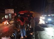 Kecelakaan Tunggal Terjadi Tidak ada Korban Jiwa