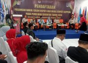 KPU Soppeng Terima Pendaftaran Pasangan Bakal Calon Bupati dan Wakil Bupati Andi. Mapparemma – Hj. Andi. Adawiah (siAP ADA)