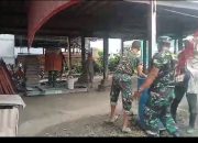 Sinergi TNI dengan Rakyat Bahu Membahu Bangun POSRAMIL