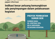 Proyek Sumur Bantuan Dinas Pertanian di Kecamatan Marioriawa Diduga Tak Transparan