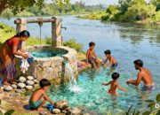 Sekitar 100 Rumah di Jalan Kayangan Selatan Keluhkan Pelayanan Air PDAM, Warga Terpaksa Mandi dan Mencuci di Sungai