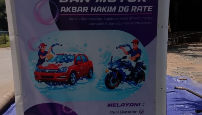 Anggota DPP SEPERNAS, Akbar Hakim DG Rate, Luncurkan “Alesha Cuci Mobil” di Takalar: Wujud Nyata Ekonomi Kerakyatan dengan Layanan Profesional
