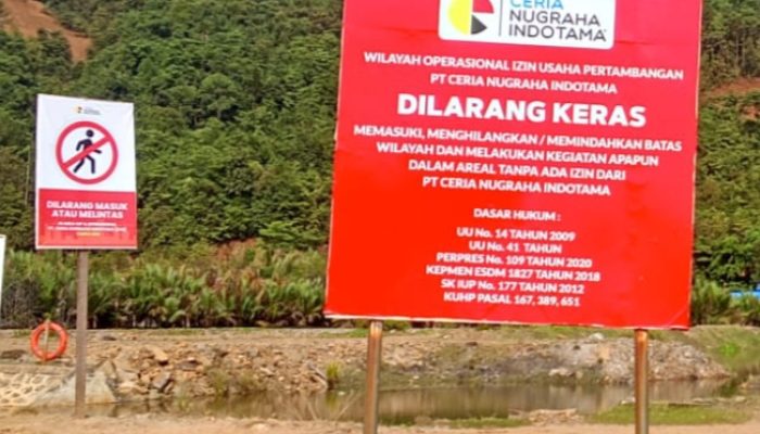 Papan Larangan di Wilayah IUP PT CNI Picu Tafsir Beragam, Warga Minta