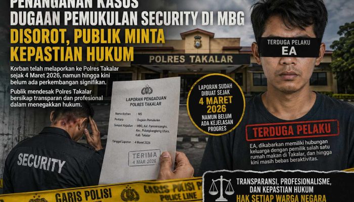 Penanganan Kasus Dugaan Pemukulan Security di MBG Disorot, Publik Minta Kepastian Hukum