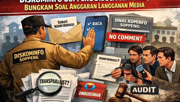 Diskominfo Soppeng Diduga Tertutup, Bungkam Soal Anggaran Langganan Media