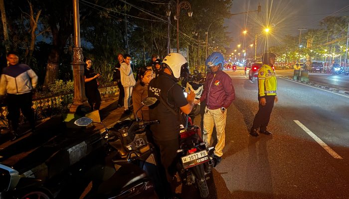 Polres Pamekasan Tertibkan Balap Liar, 9 Motor dan Pembawa Sajam Diamankan