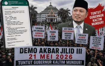 Seruan “Demo Akbar Jilid III” Tuntut Gubernur Kaltim Mundur