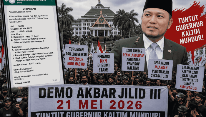 Seruan “Demo Akbar Jilid III” Tuntut Gubernur Kaltim Mundur