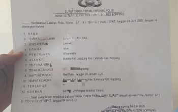 Tak Temukan Titik Terang di Mediasi Kelurahan, Seorang Ayah Tempuh Jalur Hukum dan Laporkan Anak Kandungnya ke Polres Soppeng