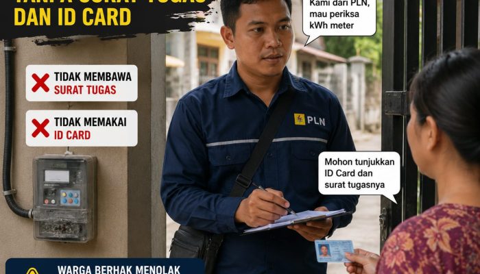 Diduga Ada Kelalaian Manajerial, Pimpinan Cabang PLN Kolaka Disorot Terkait Petugas Tanpa ID Card dan Surat Tugas