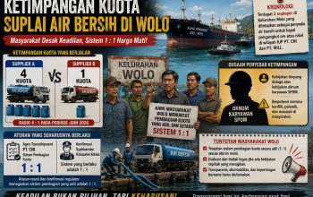 Dugaan Ketimpangan Kuota Suplai Air Bersih di Kelurahan Wolo, Masyarakat Desak Keadilan