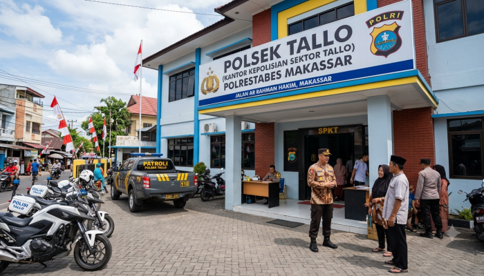 Viral Aksi ‘Perang-perangan’ Bocah di Samping Masjid Syura, Polsek Tallo Ambil Langkah Persuasif