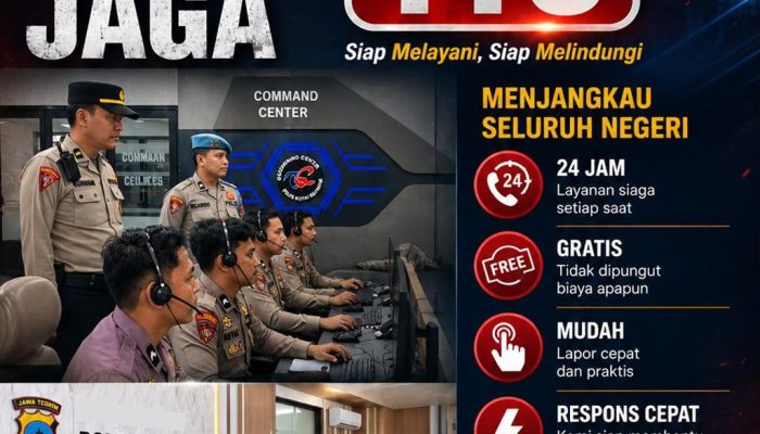 Polri Ajak Masyarakat Aktif Jaga Kamtibmas, Manfaatkan Call Center 110 yang Siaga 24 Jam