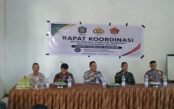 Rapat Koordinasi Bahas Stabilitas Keamanan, Kecamatan Sanrobone Sepakat Aktifkan Kembali Siskamling