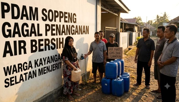 Air PDAM Matikan Keran Menahun dan Gas 3 Kg Langka, LSM BPPI Soppeng Angkat Suara