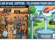 Pelayanan PDAM Soppeng Dikritik, Air Mengalir Jernih Cuma 10 Menit di Kayangan Selatan