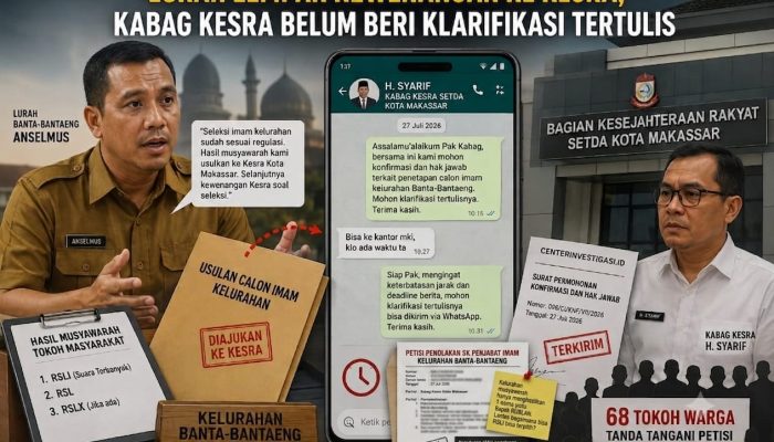Lurah Lempar Kewenangan ke Kesra, Kabag Kesra Belum Beri Klarifikasi Tertulis