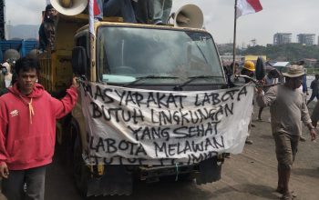 Tak Terima Terpapar Debu Batu Bara Tanpa Kompensasi, Warga Labota dan Mahasiswa Gelur-kan Aksi Demo di PT IMIP Morowali