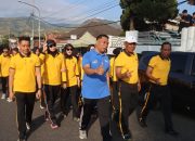Kapolres Soppeng Hadiri Gerak Jalan Santai Semarak HUT ke-81 Kemerdekaan RI