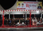 Malam Taptu HUT ke-81 RI di Soppeng Berlangsung Khidmat, Kapolres Pastikan Pengamanan Optimal