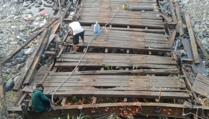 Proyek Pergantian Jembatan Cenrana Ruas Cenrana-Tellang Senilai Rp7,9 Miliar Resmi Dimulai, Pengguna Jalan Sambut Lega