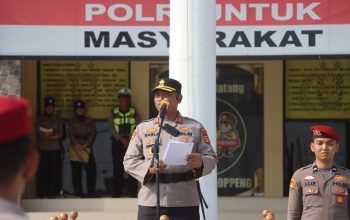 Kapolres Soppeng Pimpin Sertijab 4 Pejabat, Tekankan Integritas dan Adaptasi Wilayah