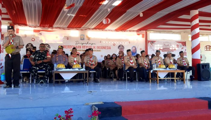 Ratusan Pelajar Berkumpul, Polsek Liliriaja Pastikan Kamtibmas Perkemahan Pramuka Kondusif