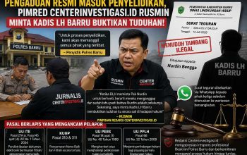 Pengaduan Resmi Masuk Penyelidikan, Pimred Centerinvestigasi.id Rusmin Minta Kadis LH Barru Buktikan Tuduhan!