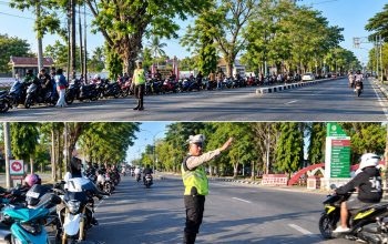 Antrean BBM Mengular hingga 1,5 Kilometer, Satlantas Polres Takalar Atur Arus Lalu Lintas