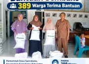 Kades Sanrobone Kembali Salurkan Bantuan Sembako, 389 Warga Terima Bantuan