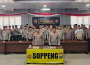 Polres Soppeng Ikuti Binrohtal Bersama Kapolri dan Gus Baha, Perkuat Integritas Personel