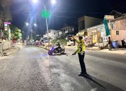 Satlantas Polres Soppeng Terjunkan Personel Amankan Jalur Soppeng Berlari Night Run  