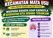 DARURAT ASAP KECAMATAN MATA USU: WARGA DIIMBAU WASPADA DAMPAK ASAP KARHUTLA