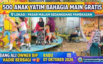 500 Anak Yatim Nikmati Wahana Gratis di Pasar Malam Sedangdang