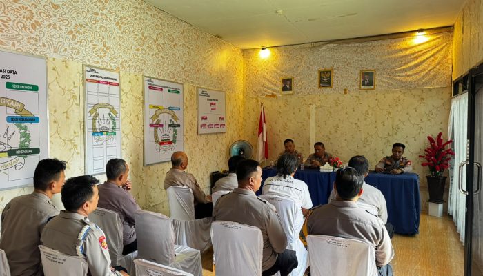 Pra Audit Kinerja Tahap II, Wakapolres Soppeng Beri Penguatan kepada Personel Polsek Lalabata