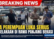 Dua Perempuan Mengalami Luka Serius Akibat Kecelakaan di Jalan Rawa Panjang Bekasi