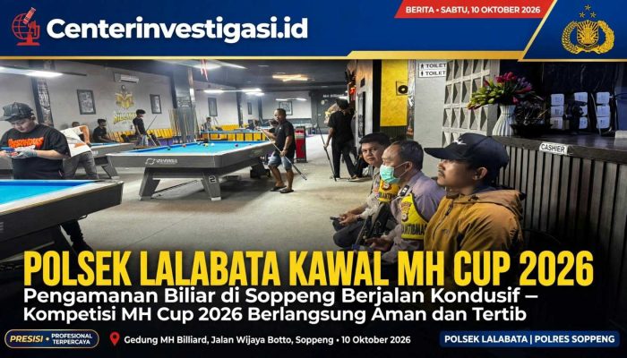 Polsek Lalabata Lakukan Pengamanan Kejuaraan MH Cup 2026, Pastikan Kompetisi Biliar Berlangsung Kondusif