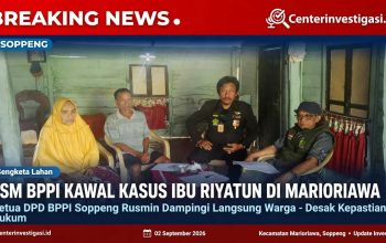 Lanjutan Kasus Sengketa Lahan Ibu Riyatun di Soppeng, Didampingi DPD LSM-BPPI Soppeng