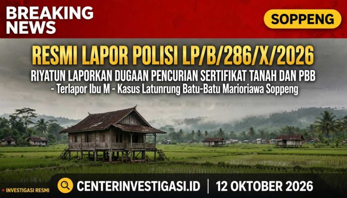 Sengketa Tanah Warisan di Soppeng Berujung Laporan Polisi, Warga Klaim Sertifikat dan PBB Dirampas