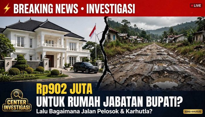 Rp902,49 Juta untuk Rehabilitasi Rumah Jabatan Bupati Bombana, Publik Menanti Penjelasan Skala Prioritas APBD