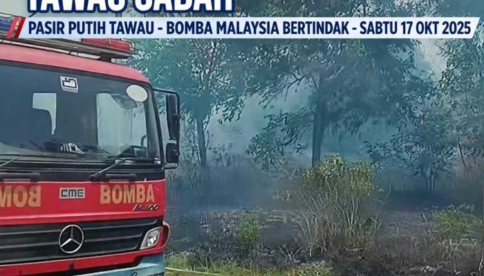 KEBAKARAN HUTAN DI PASIR PUTIH, TAWAU, SABAH*