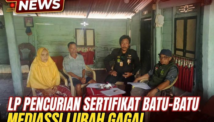 Dugaan Pencurian Sertifikat Tanah di Batu-Batu Soppeng Dilaporkan ke Polisi, Mediasi Kelurahan Belum Temukan Titik Temu