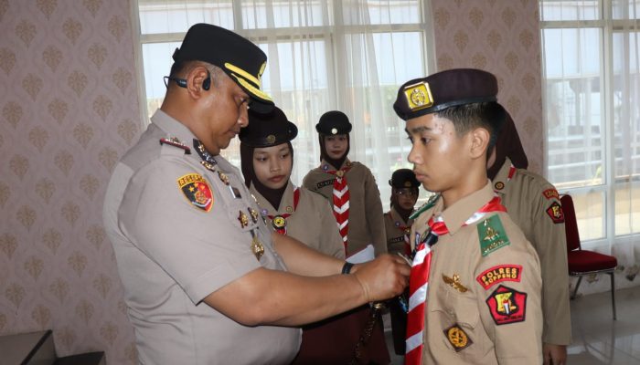 Kapolres Soppeng Kukuhkan Kepengurusan Saka Bhayangkara 2026–2028, Perkuat Pembinaan Generasi Muda